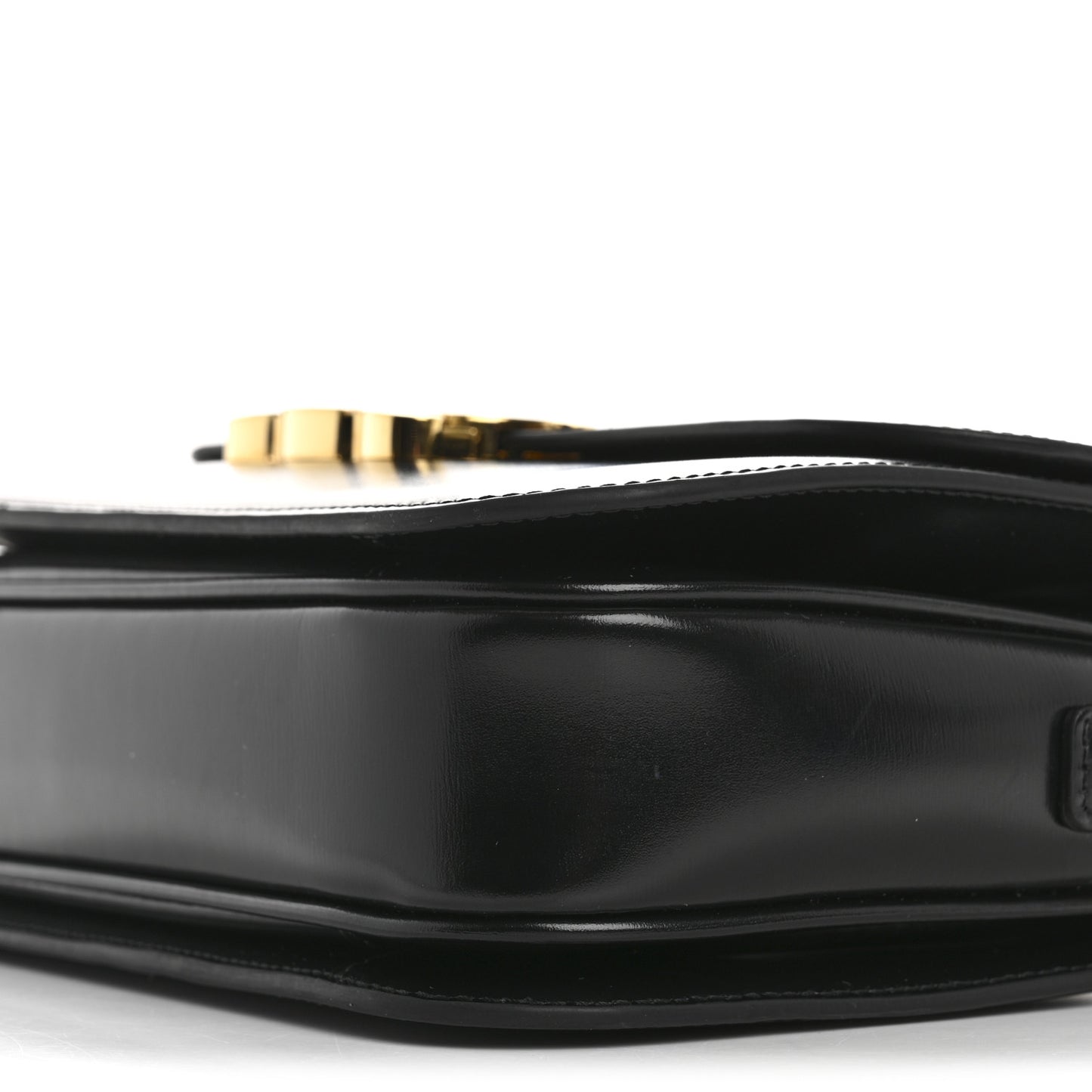 Shiny Calfskin Medium Triomphe Black