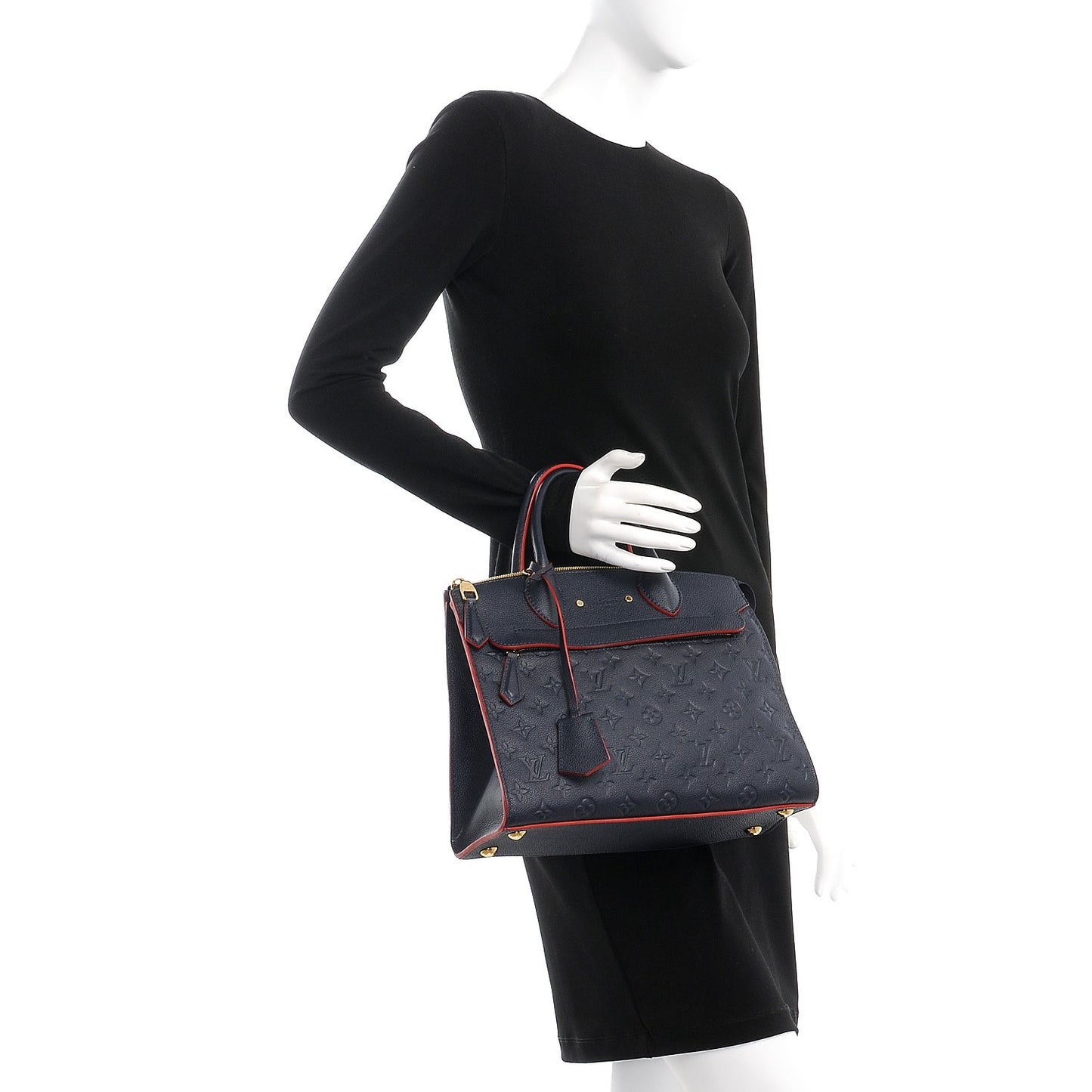 Empreinte Pont Neuf MM Marine Rouge