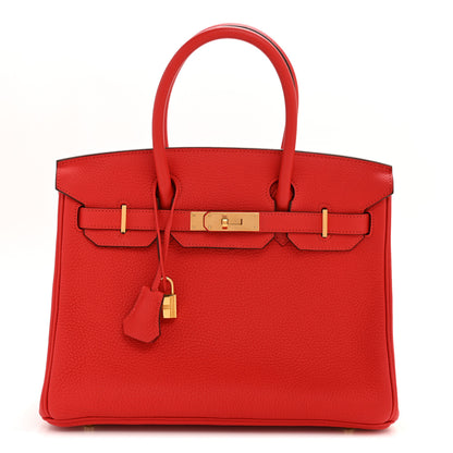 Hermes Togo Birkin 30 Rouge Tomate 1 of 15