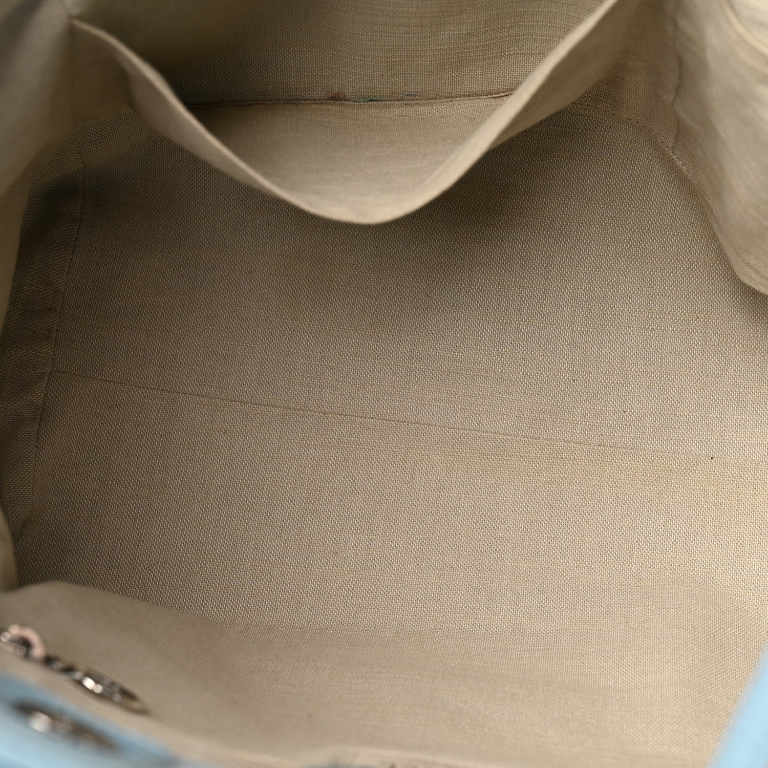 Chanel Mixed Fibers Small Deauville Tote Light Blue 6 of 14