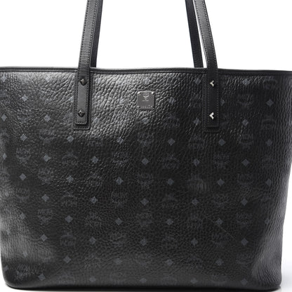 MCM Visetos Large Anya Shopper Tote Black 8 of 10