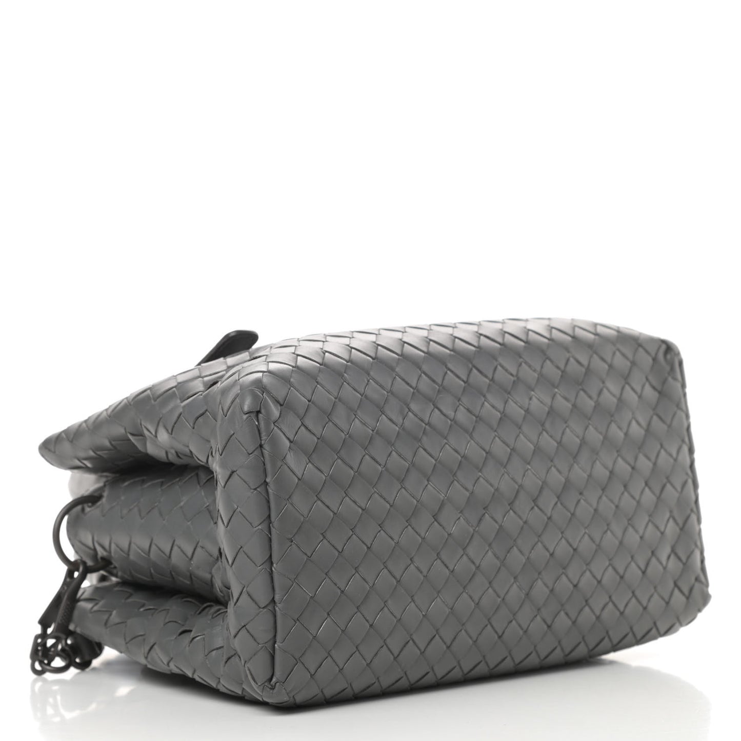 Calfskin Intrecciato Mini Roma Grey