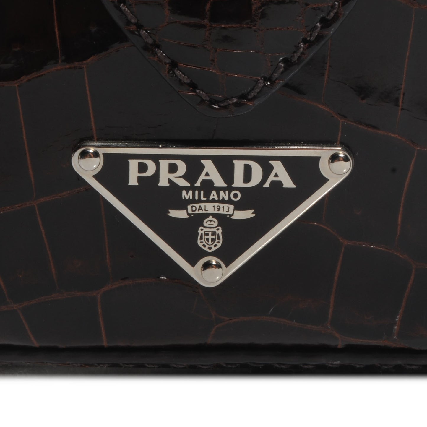 Crocodile Colour Buckles Bag Green