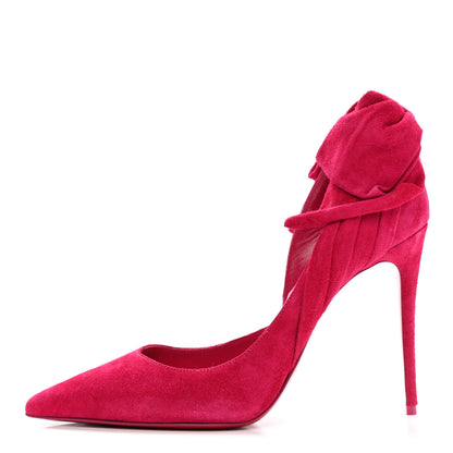 Christian Louboutin Suede Rabakate 100 Pumps 38.5 Bomba 1 of 8
