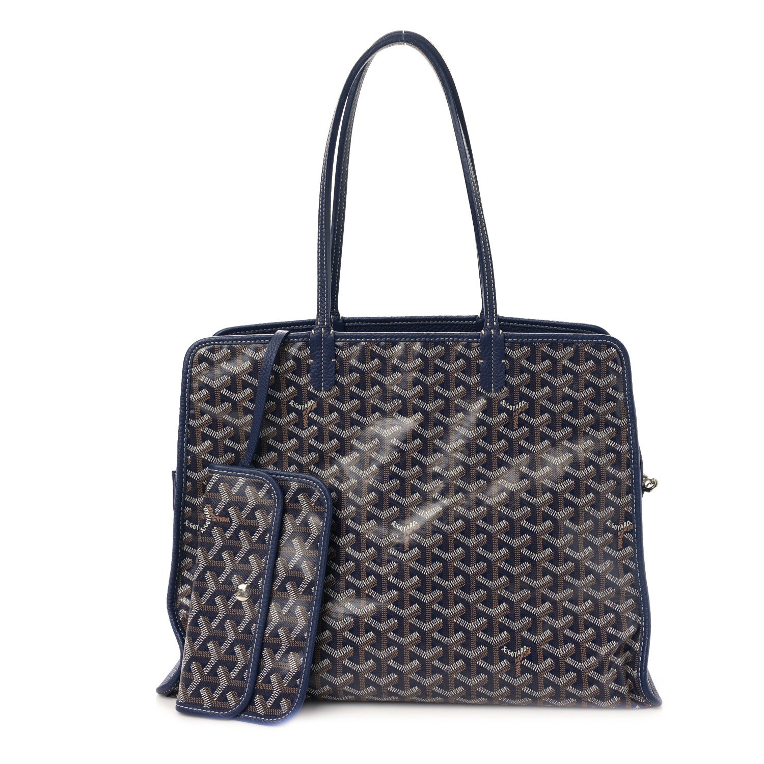 Goyard Goyardine Sac Hardy Pet Carrier PM Navy 1 of 9
