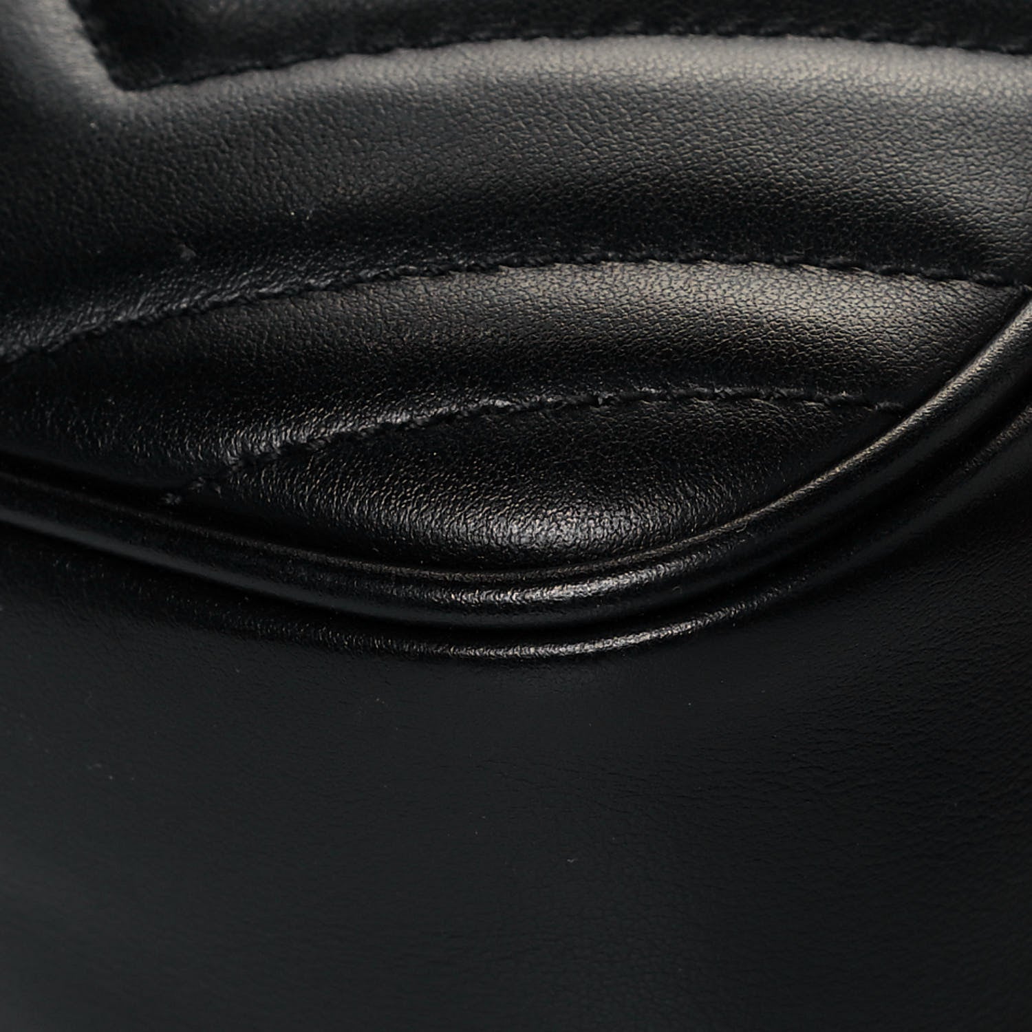 Gucci Calfskin Matelasse Small GG Marmont Chain Shoulder Bag Black 12 of 16