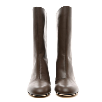 Fendi Vitello Karligraphy Tall Boots 36 Brown 2 of 8