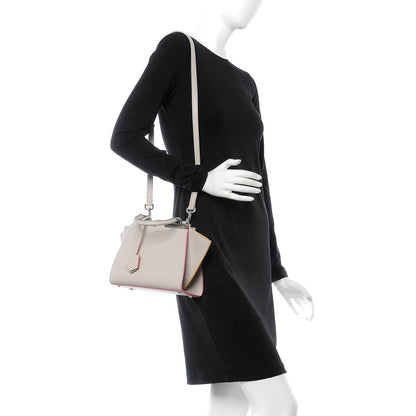 Fendi Vitello Dolce Mini 3Jours Tote Grigio Polvere 3 of 8