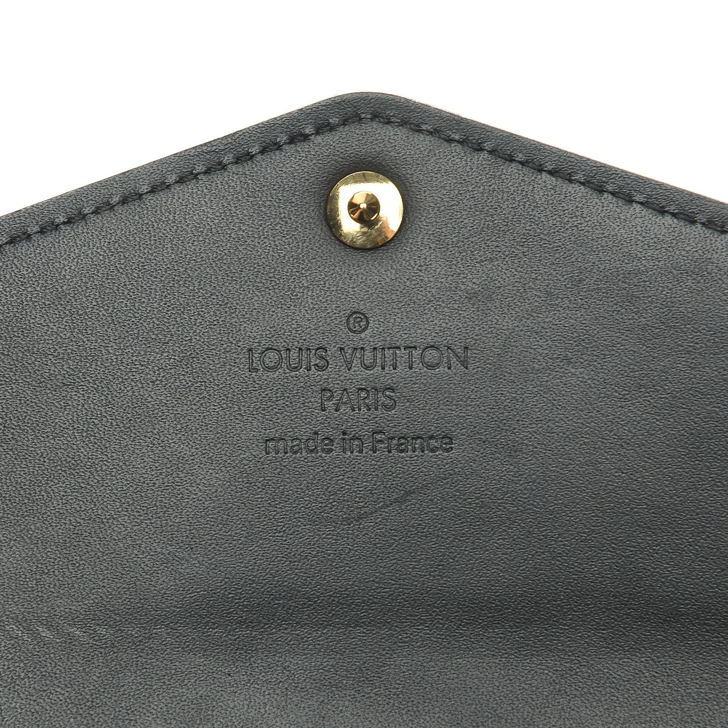 Louis Vuitton Vernis Sarah Compact Wallet Black Magnetique 6 of 8