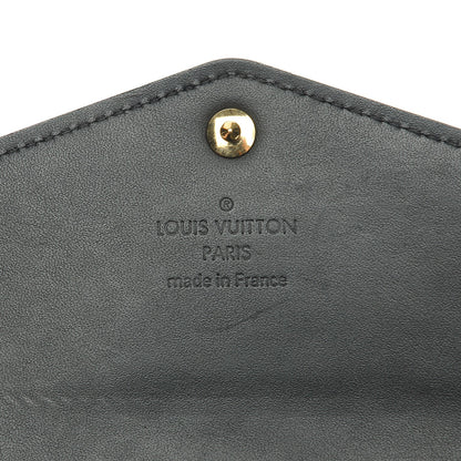 Louis Vuitton Vernis Sarah Compact Wallet Black Magnetique 6 of 8