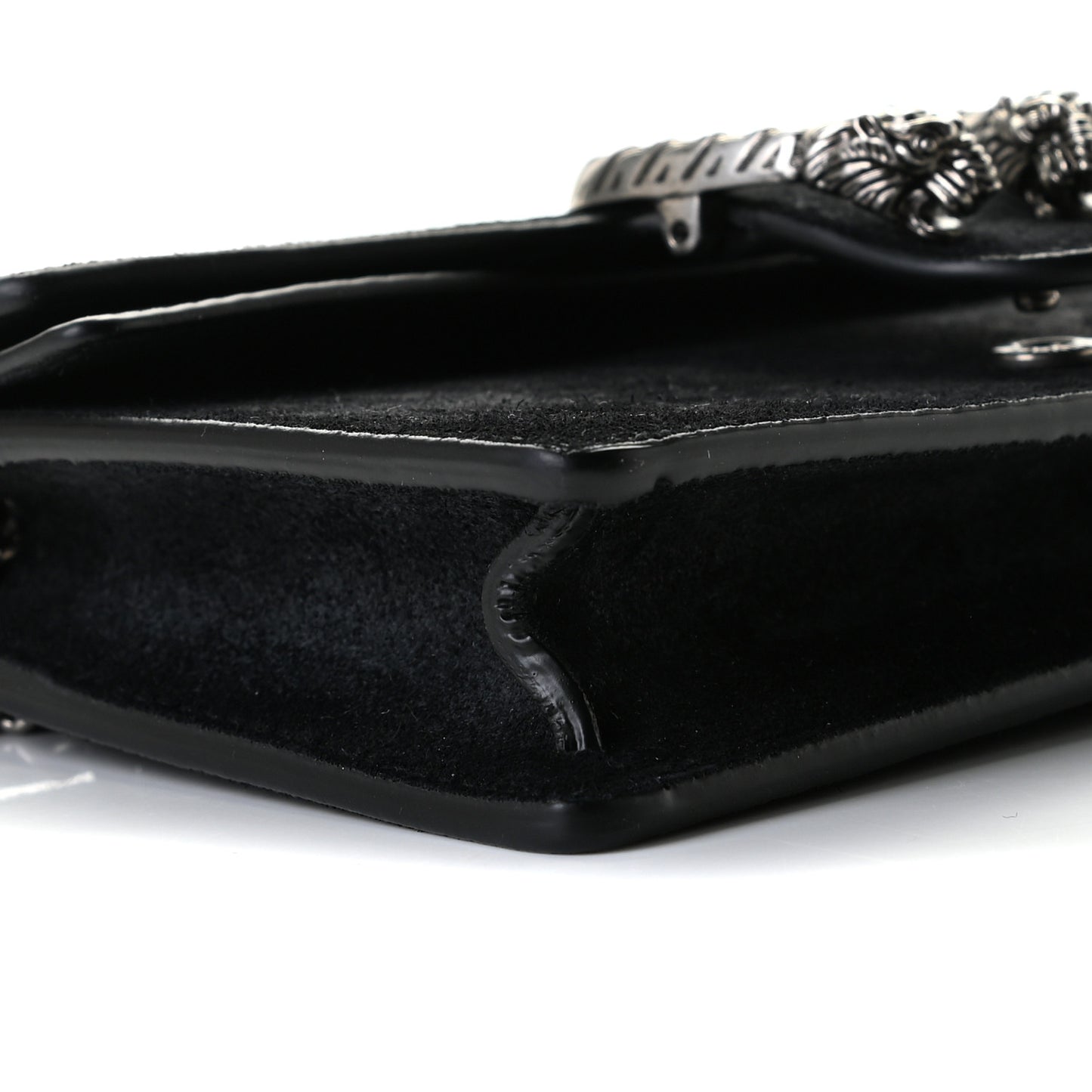 Suede Super Mini Dionysus Shoulder Bag Black