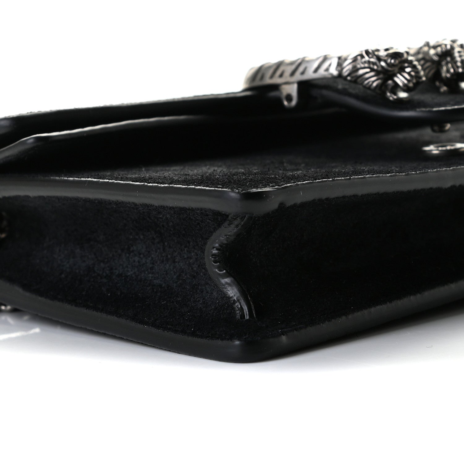 Gucci Suede Super Mini Dionysus Shoulder Bag Black 6 of 8