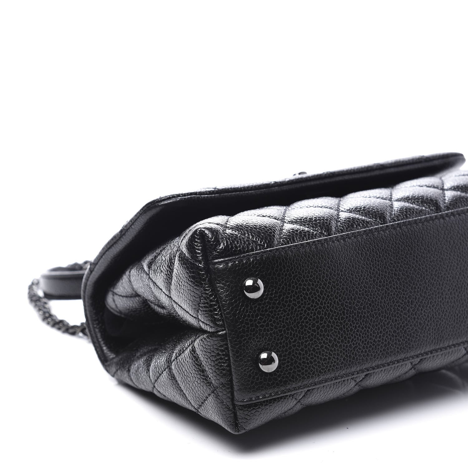 Chanel Caviar Quilted Mini Coco Handle Flap So Black 5 of 11