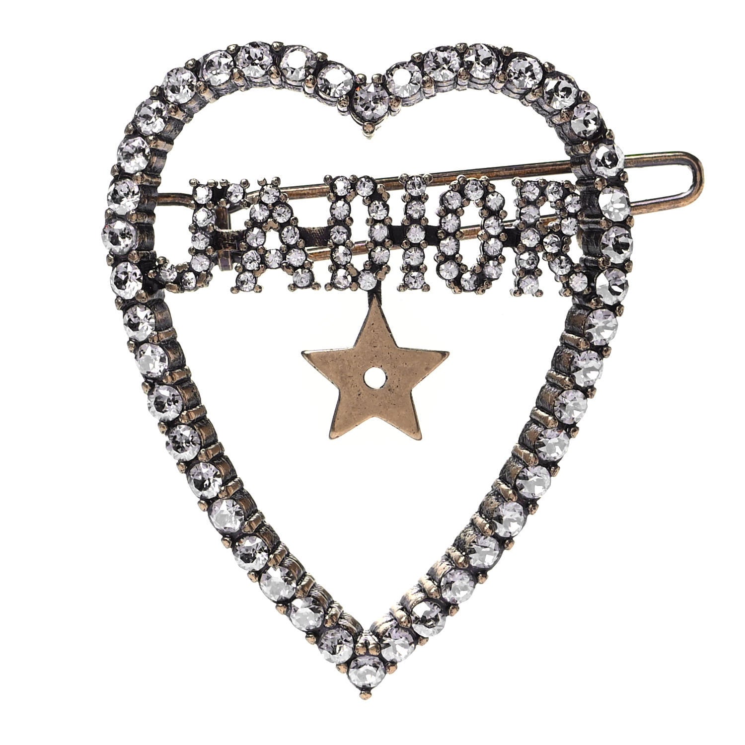 Christian Dior Crystal Heart J'Adior Barrette 1 of 3