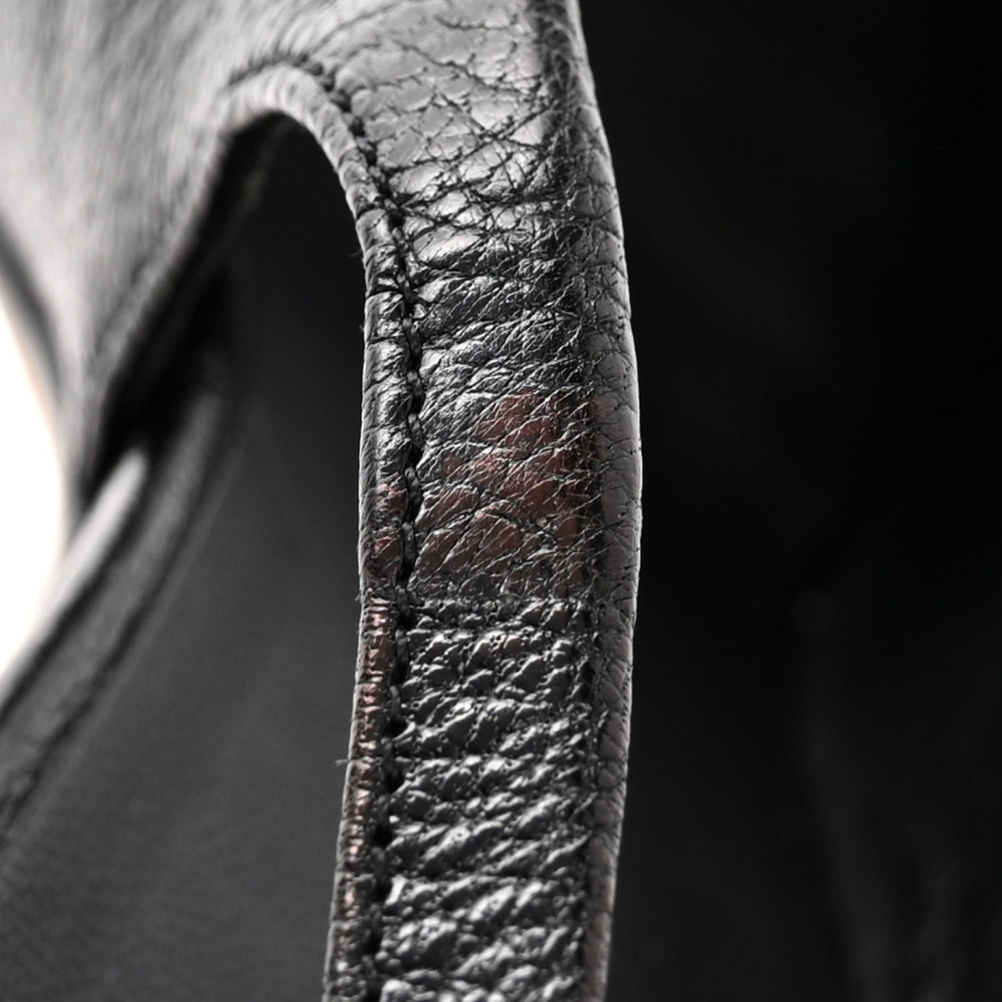 Goatskin Cap Toe CC Slingback Pumps 37 Black