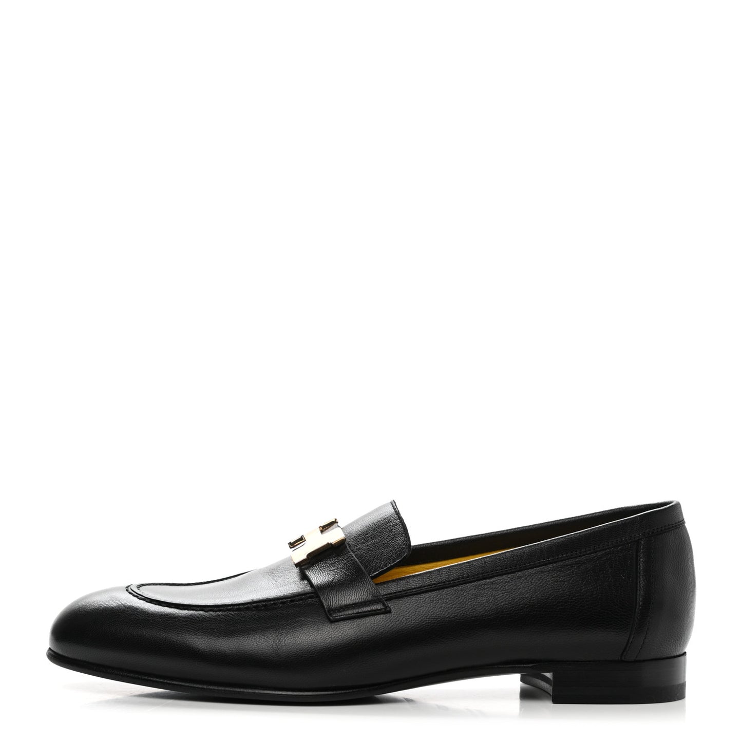 Goatskin Womens Paris Loafers 39.5 Black