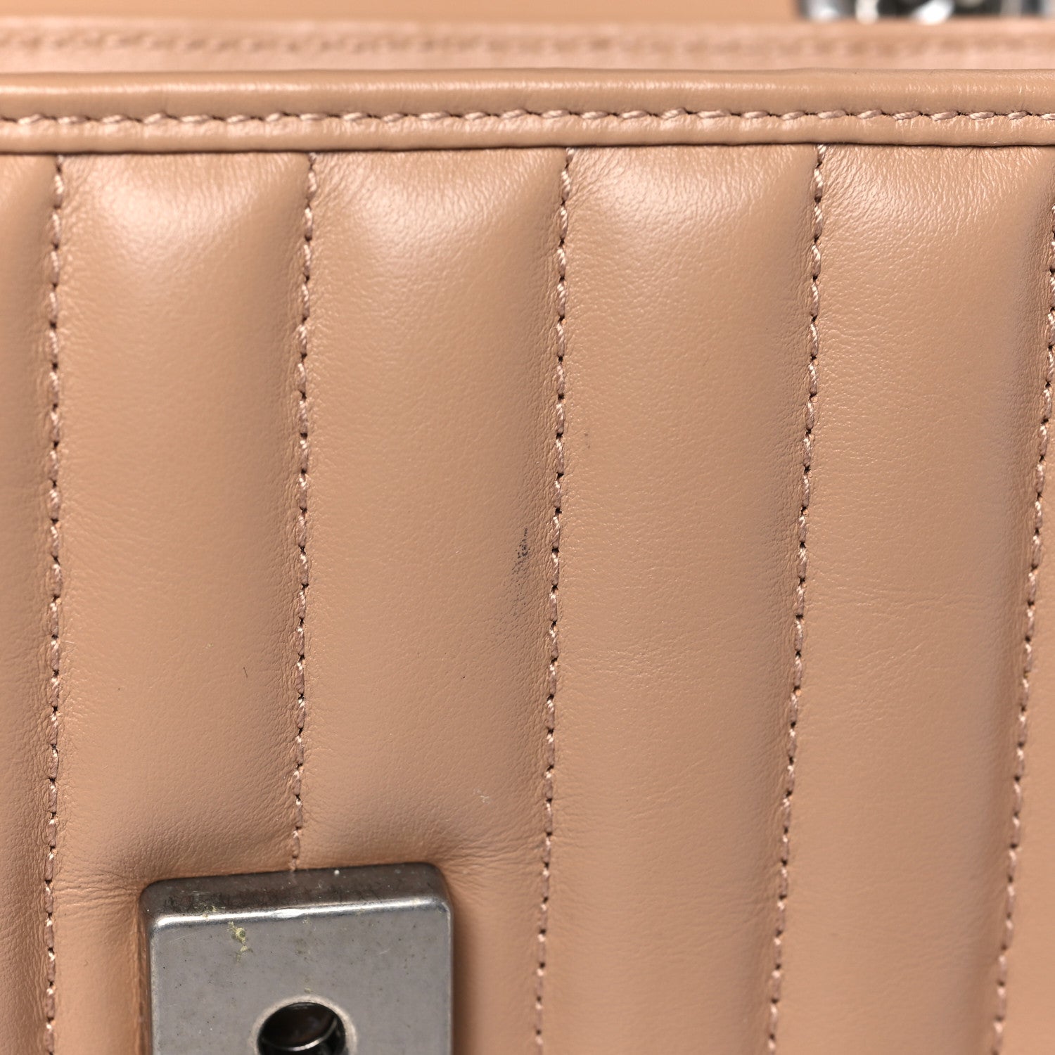 Gucci Calfskin Matelasse Aria Mini GG Marmont Shoulder Bag Camelia 12 of 12