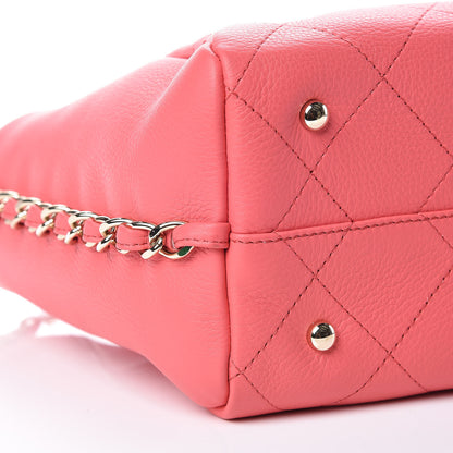 Chanel Bullskin Stitch Small Shopping Tote Pink 9 of 11