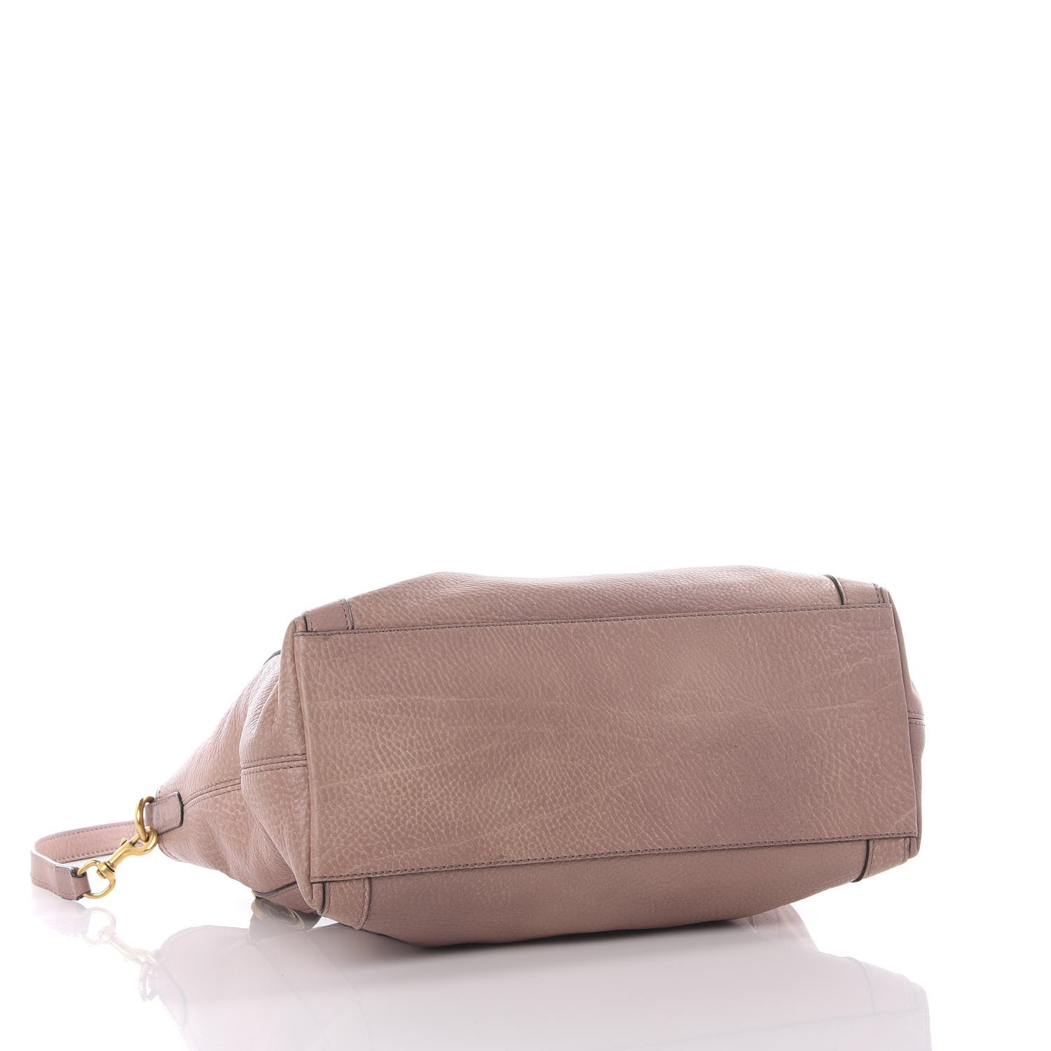 Gucci Pebbled Calfskin Medium Miss GG Top Handle Bag Mauve 3 of 12