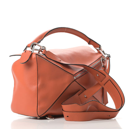 Loewe Calfskin Medium Puzzle Bag Coral 3 of 16