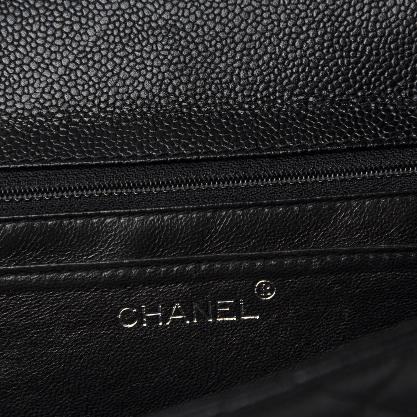 Caviar Quilted Jumbo Kelly Flap Black