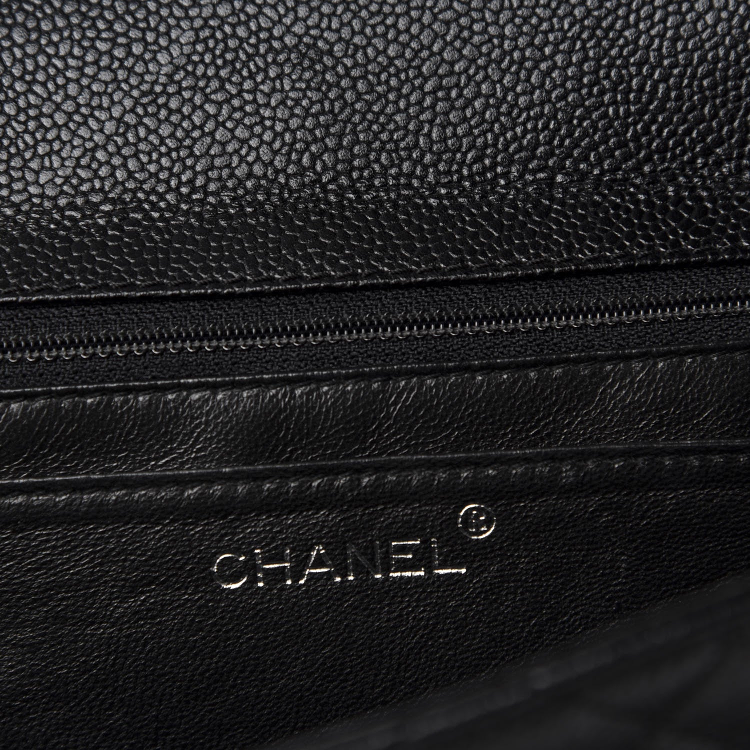 Chanel Caviar Quilted Jumbo Kelly Flap Black 9 of 12