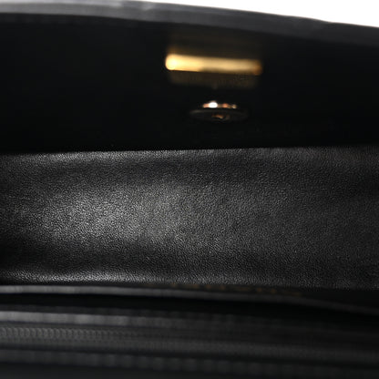 Chanel Lambskin Quilted Mini Top Handle Rectangular Flap Black 4 of 10