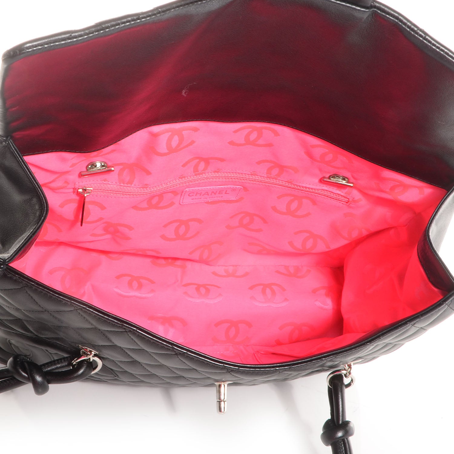 Chanel Calfskin Quilted Large Cambon Flap Black 6 of 8
