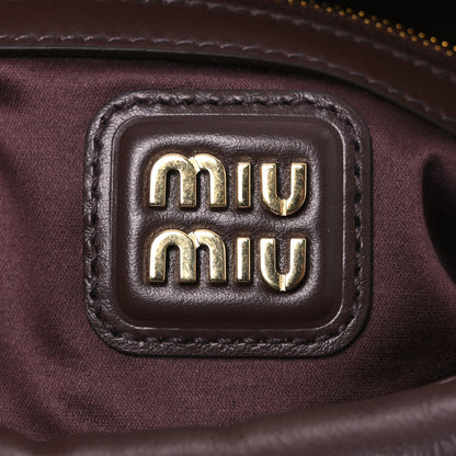 Miu Miu Calfskin Regular Arcadie Top Handle Bag Radica 7 of 12