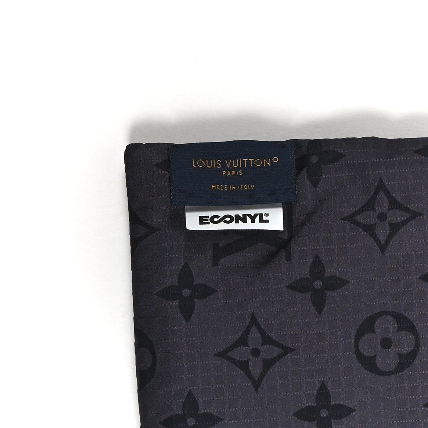 Louis Vuitton Econyl Monogram Eclipse Packable Muffler Black 3 of 3