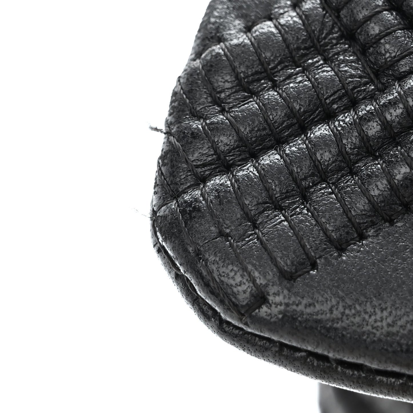 Lambskin Stitch Small Walk Of Fame Rectangular Flap Black