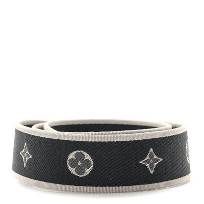 Louis Vuitton Jacquard Diane Shoulder Strap Black Ivory 2 of 3