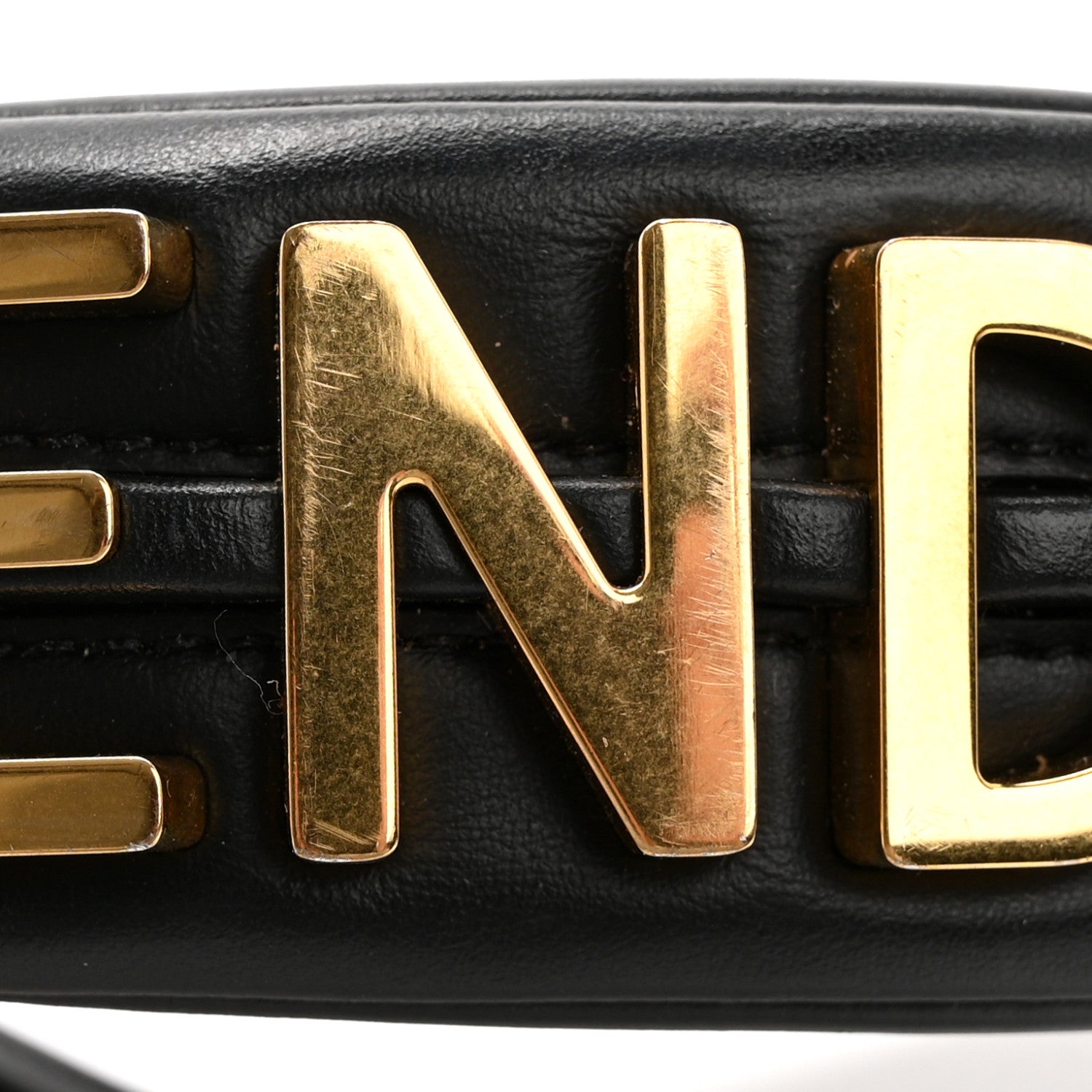 Fendi Vitello Grace Matte Nano Fendigraphy Hobo Charm Black 11 of 13