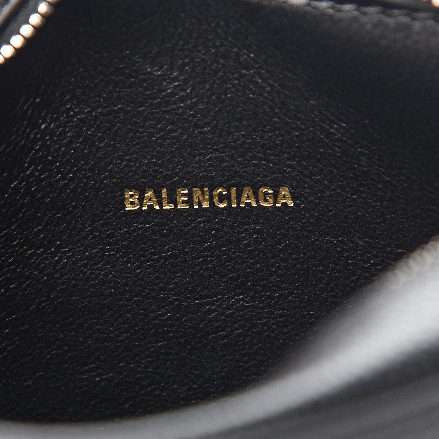 Balenciaga Grained Calfskin Logo XS Ville Top Handle Camera Bag Black White 5 of 8