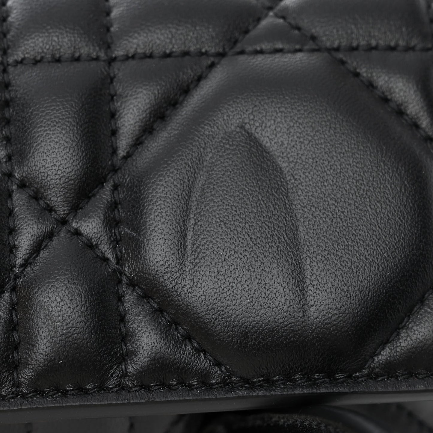 Calfskin Macrocannage Medium St. Honore Tote Black