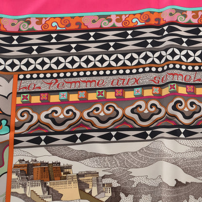 Hermes Silk La Femme Aux Semelles De Vent Scarf 90 3 of 7