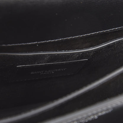 Saint Laurent Calfskin Medium Monogram Sunset Black 8 of 10