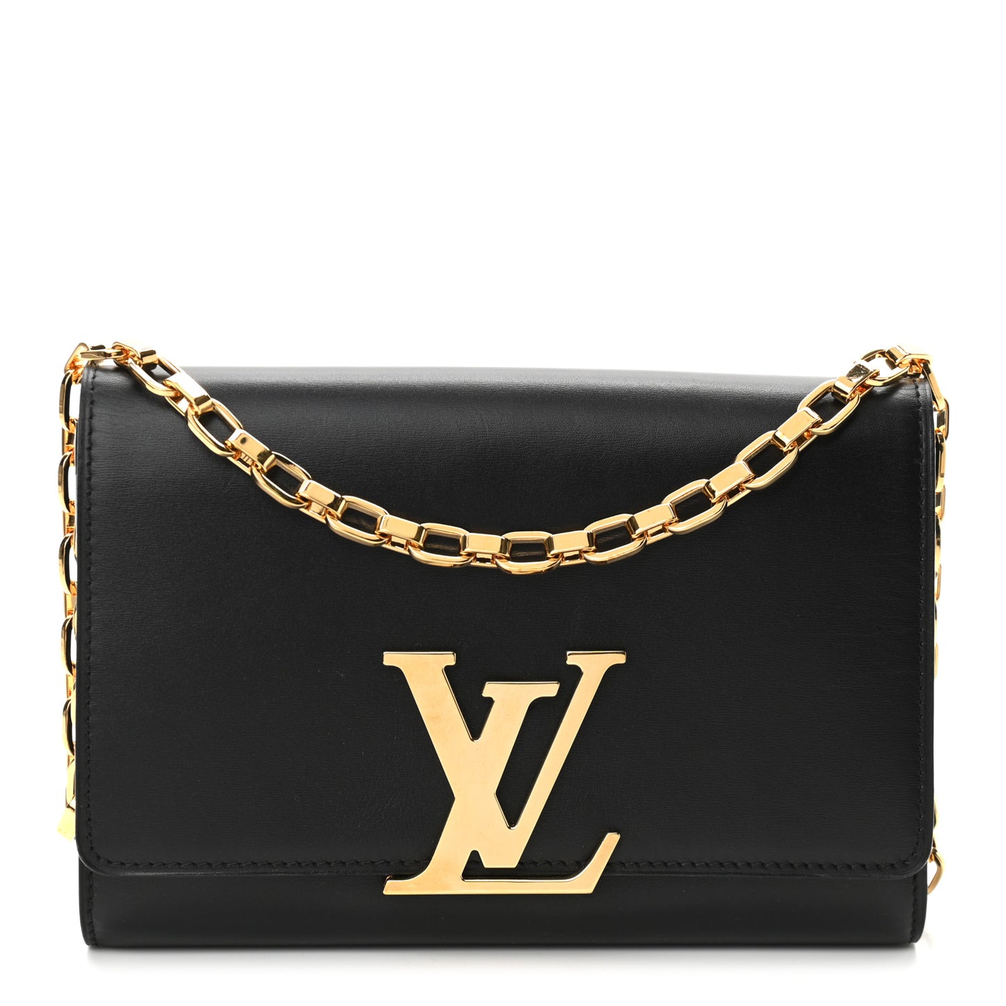 Calfskin Chain Louise GM Black