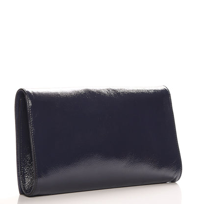 Gucci Soft Patent Medium Soho Clutch Uniform Blue 3 of 7