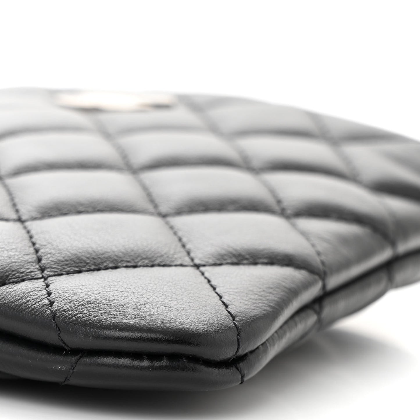 Calfskin Quilted Crossbody Bag Black