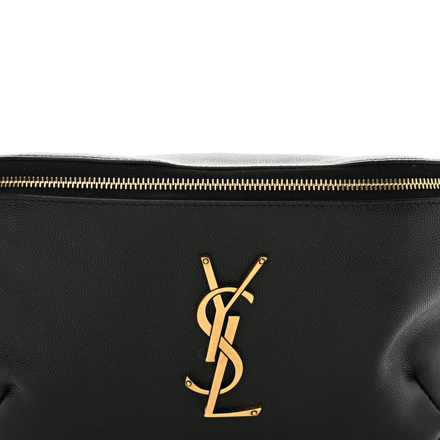 Saint Laurent Grain De Poudre Monogram Belt Bag Black 8 of 11