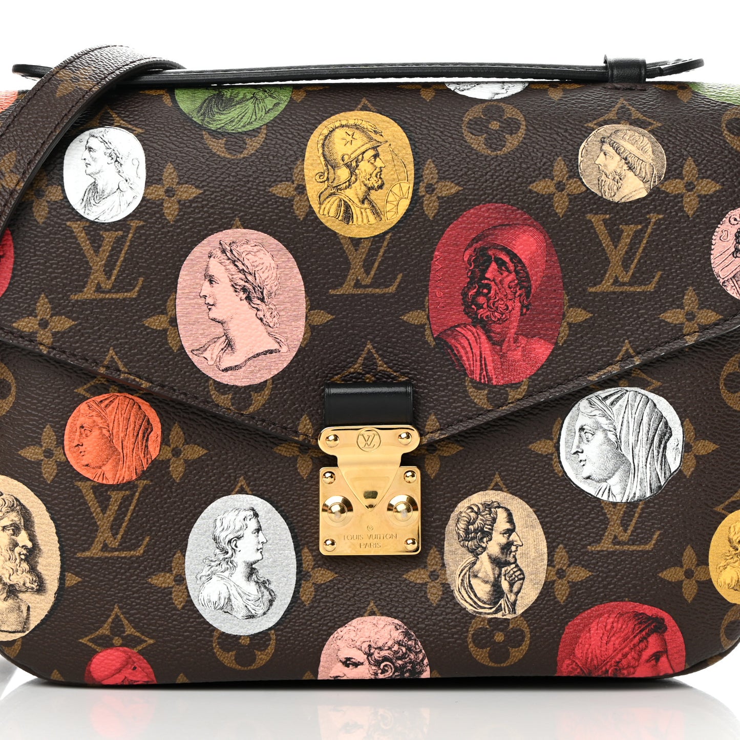 X FORNASETTI Monogram Cameo Pochette Metis
