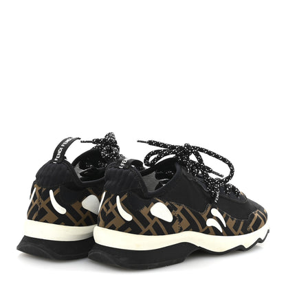Fendi Technical Mesh Lycra FFreedom Patchwork Sneakers 38.5 Black Tobacco 5 of 9