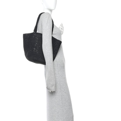 The Row Raffia Genevieve Tote Bag Black 2 of 11