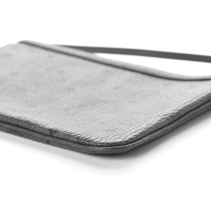 MCM Visetos Liz Shopper Tote Pouch Phantom Grey 7 of 9