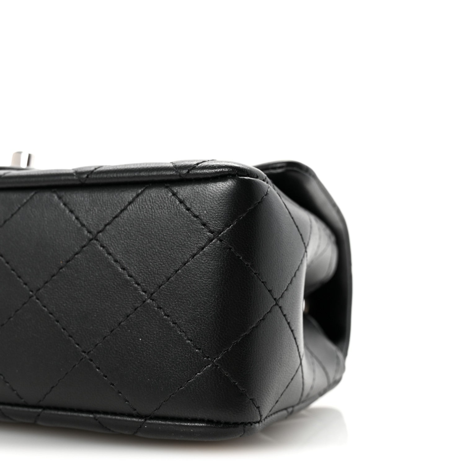 Chanel Lambskin Quilted Mini Rectangular Flap Black 10 of 11