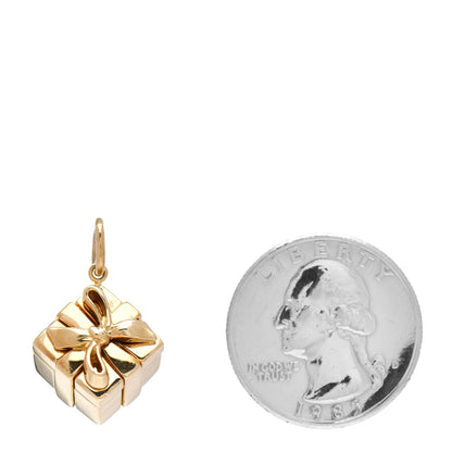 Tiffany 18K Yellow Gold Present Charm 2 of 3