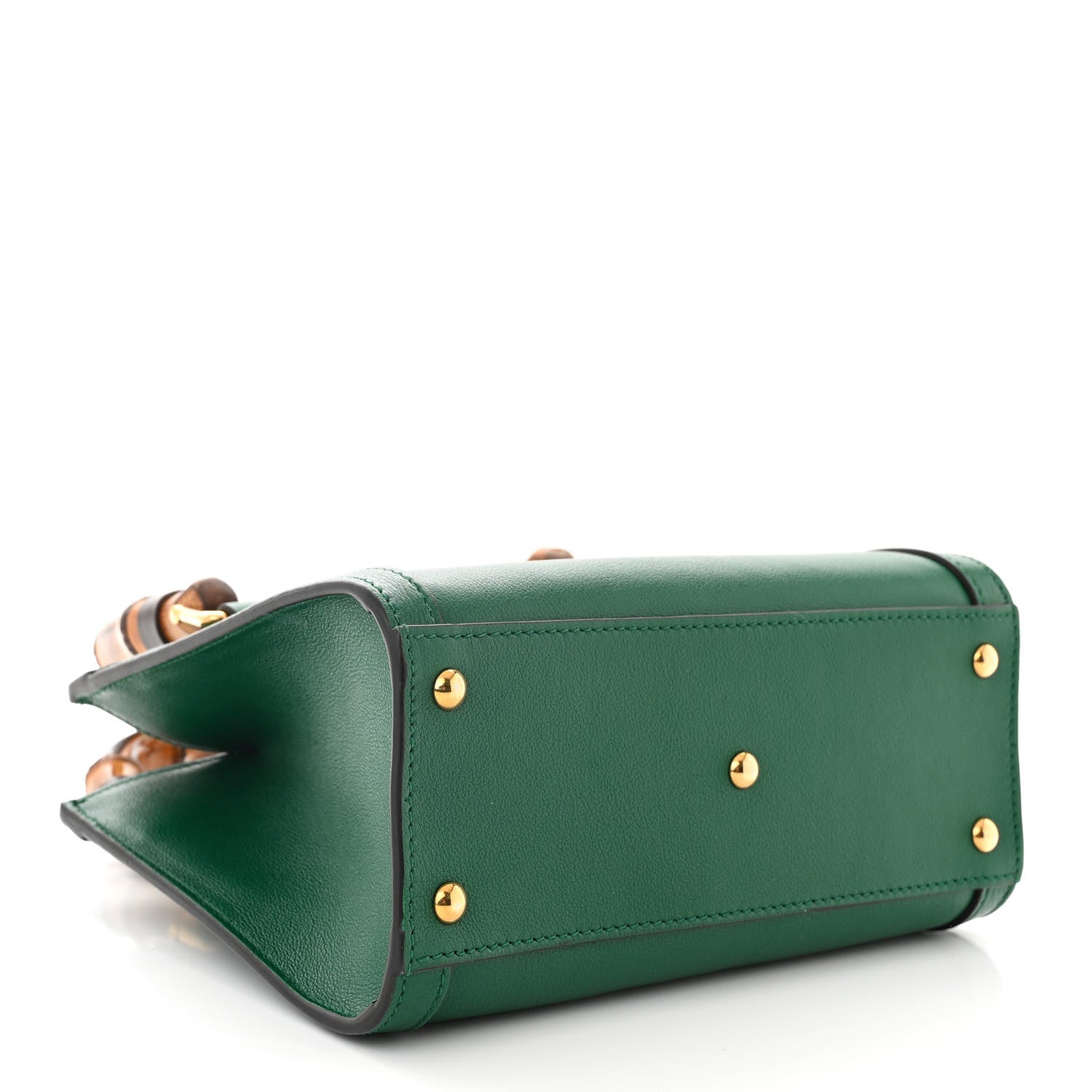 Gucci Wonka Grain Calfskin Mini Diana Tote Bag Green Yellow Fluo 4 of 10