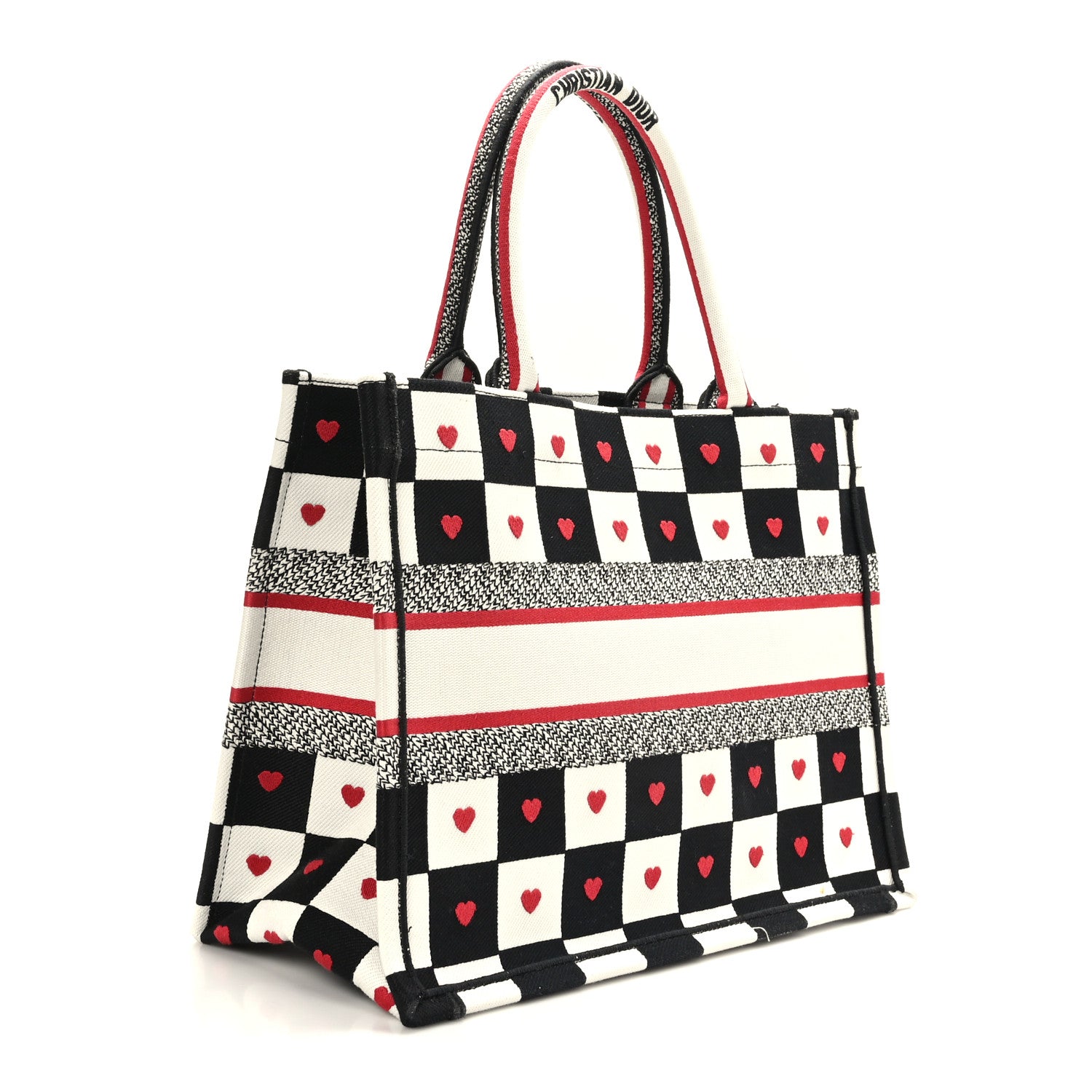 Christian Dior Canvas Embroidered Medium Book Tote Multicolor 3 of 9