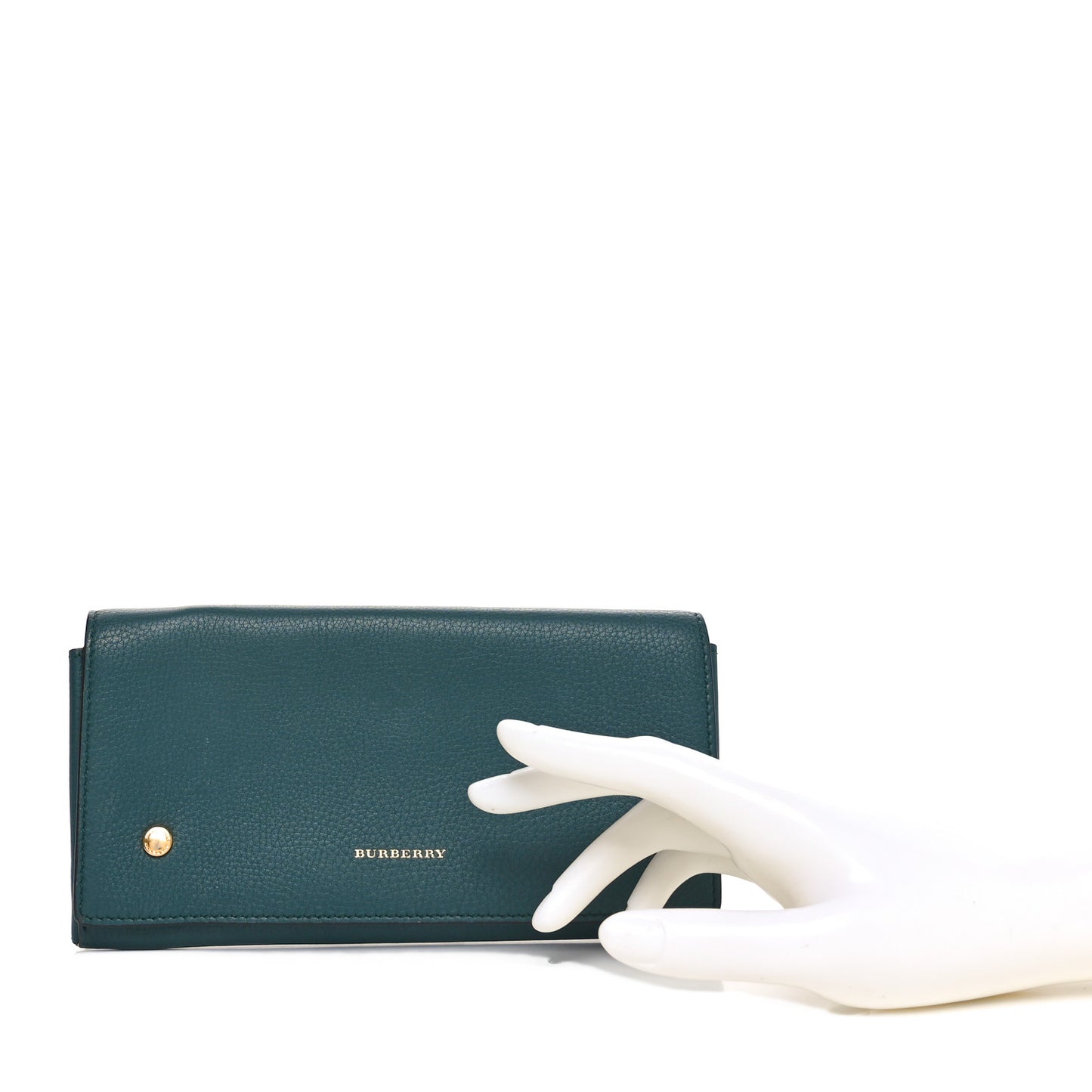 Grained Calfskin Somerset Marais Long Wallet Dark Cyan